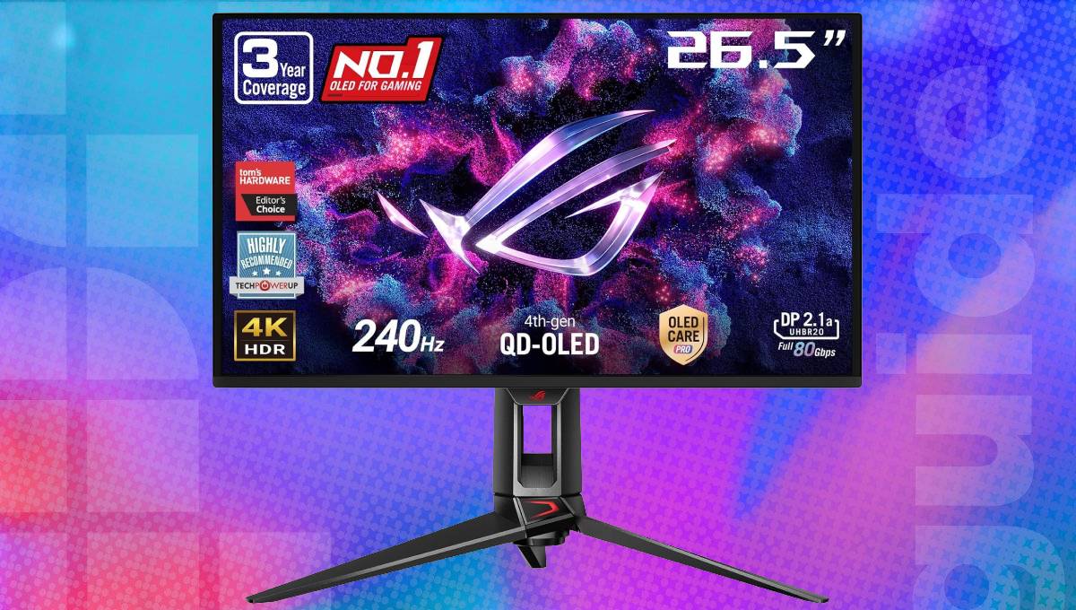 Premium ASUS ROG 27" 4K OLED gaming monitor sighted at its record-low price again on Amazon