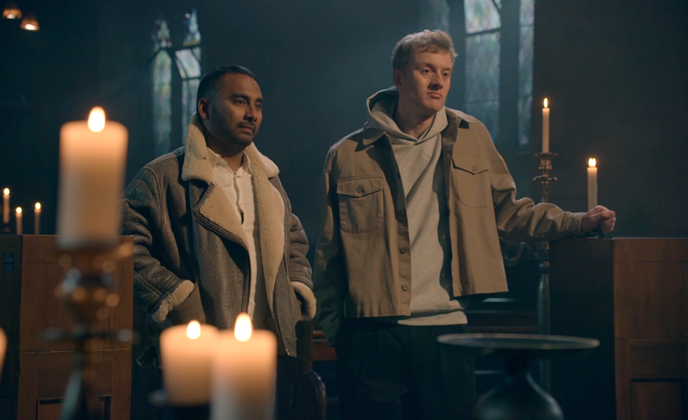 Amol Rajan and James Acaster, The Celebrity Traitiors season 2 amol rajan and james acaster, the celebrity traitiors season 2