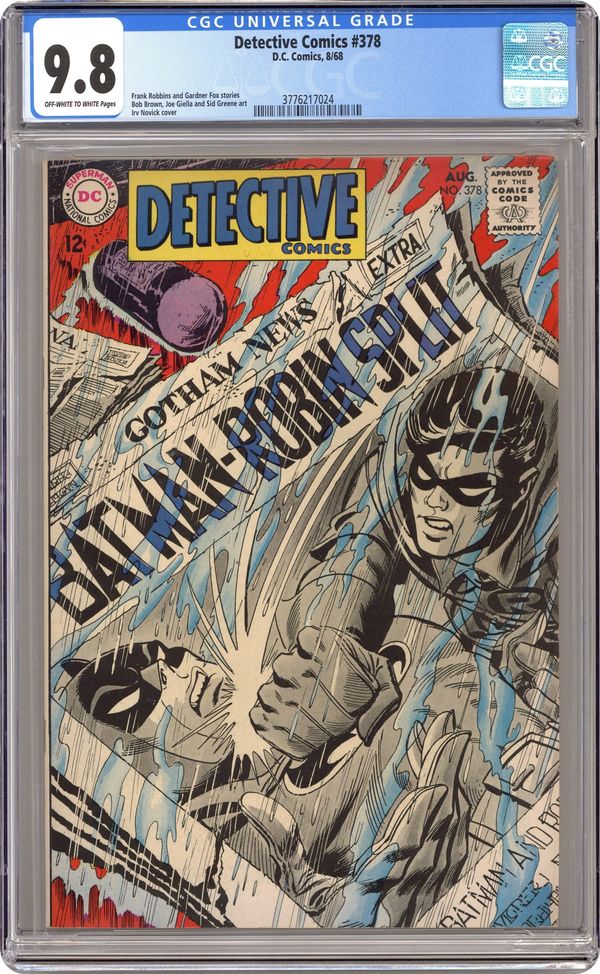 Detective Comics #378, DC, 1968 · CGC 9.8