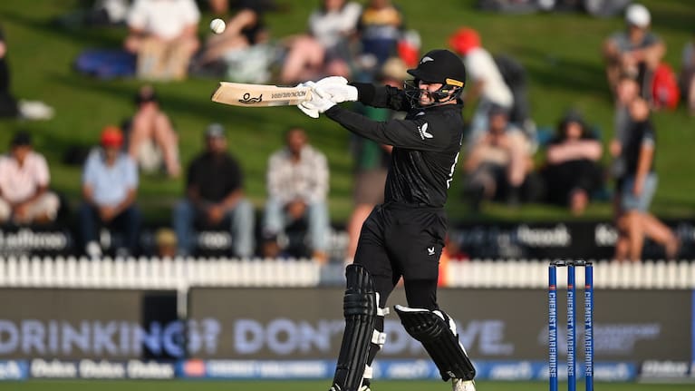 Black Caps batter Mark Chapman.