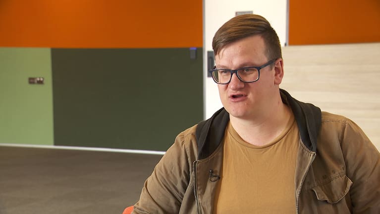 Blind Low Vision NZ research and policy analyst Cain Richardson.
