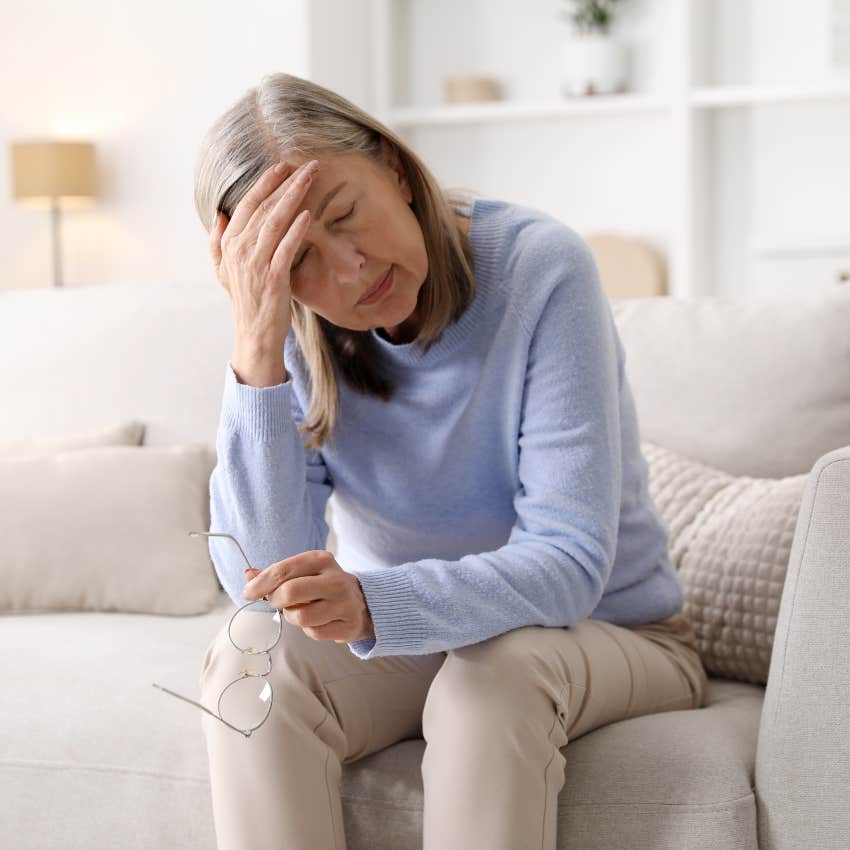 boomer woman thinking about mental illness