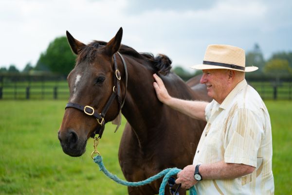 Ethereal with owner-breeder Sir Peter Vela. Photo: Supplied