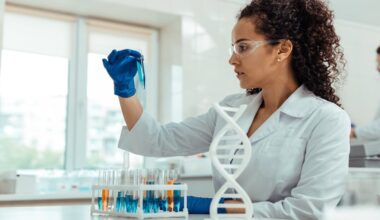 a doctor doing genetic testing