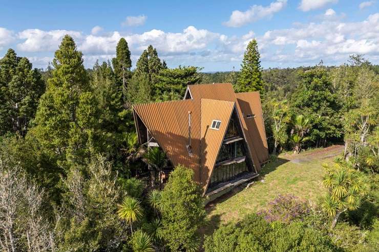 Colin Watson's four A-frames in Auckland's Blockhouse Bay were sold for an undisclosed price earlier this month. Photo / Supplied