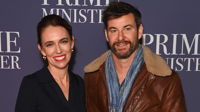 Dame Jacinda Ardern and Clarke Gayford attend a special screening of new documentary "Prime Minister" at The Curzon Mayfair.
