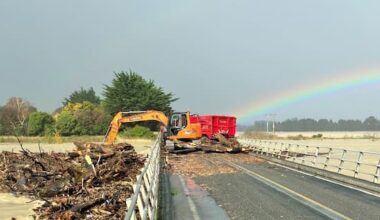 Vulnerable 114-year-old Martinborough bridge shut for debris removal