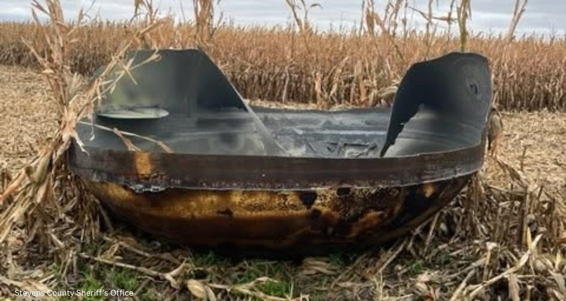 A farmer found an 11-foot metal object in a Minnesota cornfield. Its origin remains a mystery