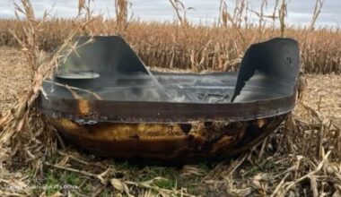 A farmer found an 11-foot metal object in a Minnesota cornfield. Its origin remains a mystery