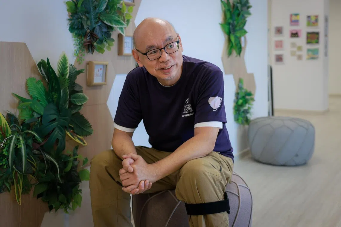 Daniel Sim used to enjoy meat before his stroke but has since changed his diet to include more vegetables and fruit.