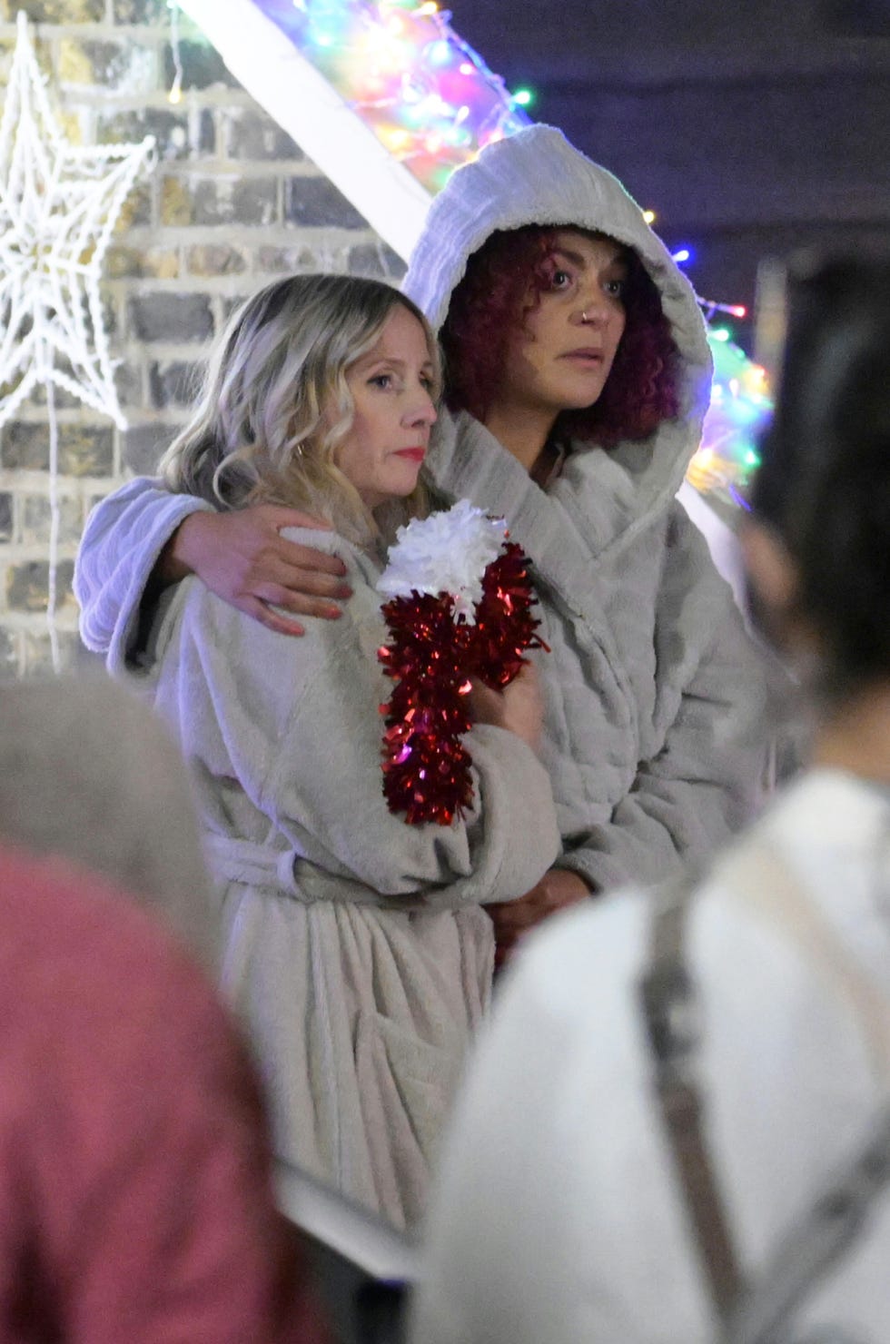 rochenda sandall filming amandaland christmas special
