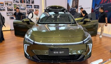 Exlantix ES GT shooting brake on display at the Exeed summit in Shanghai