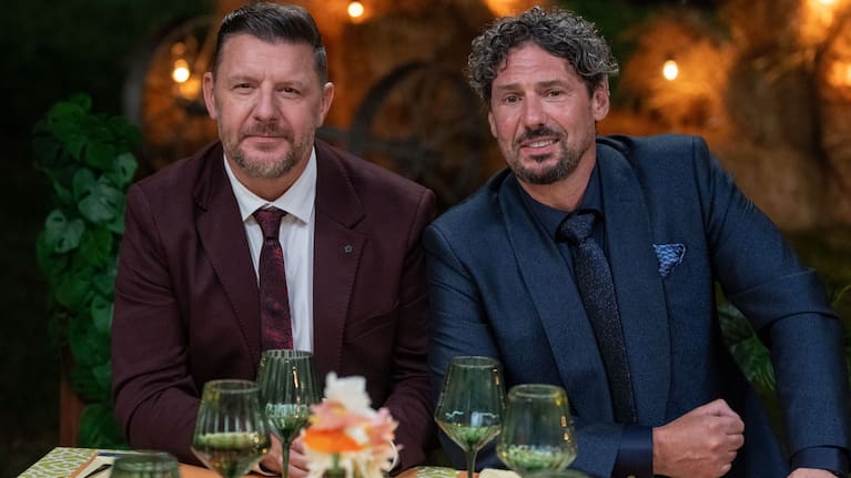Feidel with fellow MKR host and judge Colin Fassnidge.