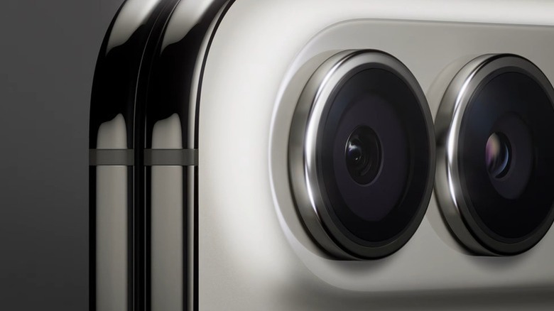 Closeup of the iPhone Duo's cameras