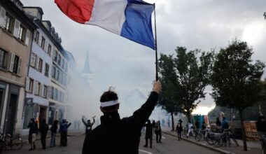 More than 400,000 protest across France as Paris clashes erupt