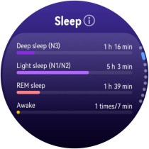Sleep tracking as seen on the Watch GT 7 Pro