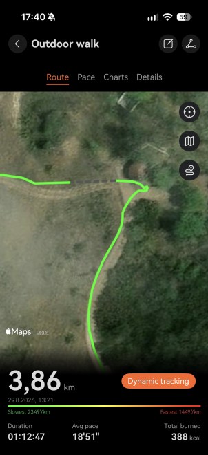 Watch GT 7 Pro is able to map sharp cornering and subtle route adjustments