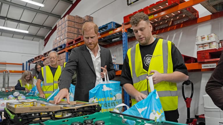 Prince Harry visits the Himmah Hub.