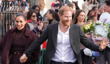 Harry and Meghan cheered at first joint appearances since returning to UK