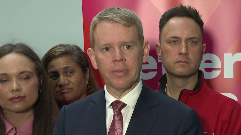 Hipkins makes policy announcement in Auckland.