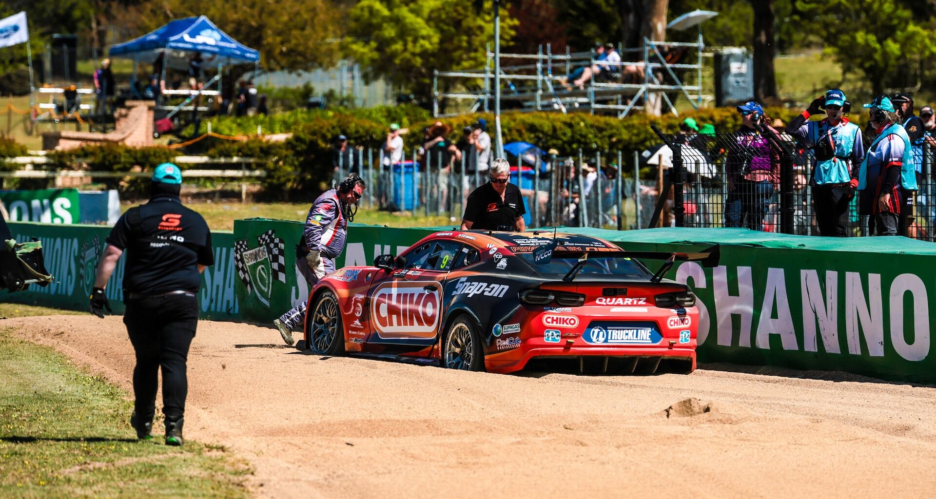 Hughes first to strike trouble, Brown clips wall - Supercars