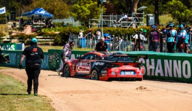 Hughes first to strike trouble, Brown clips wall - Supercars