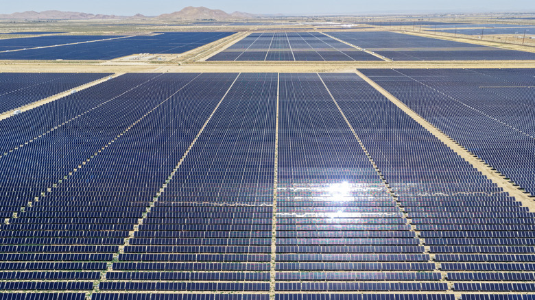 A solar farm near Rosamond, California