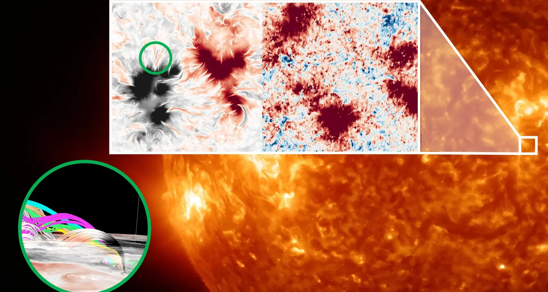 Astronomers uncover a mysterious magnetic web above the Sun