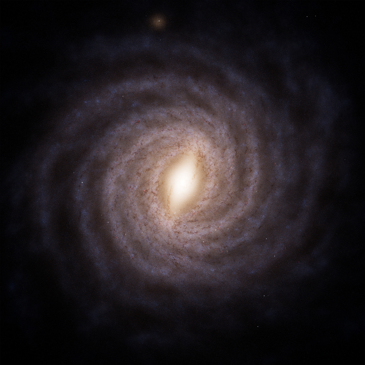 This is a new artist’s impression of our galaxy, the Milky Way, based on data from ESA’s Gaia space telescope. Credit: ESA/Gaia/DPAC, Stefan Payne-Wardenaar