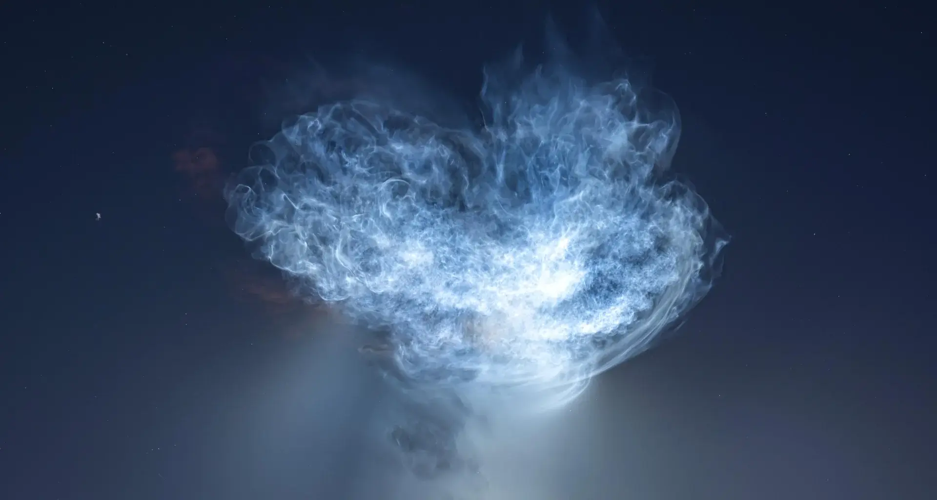 NASA’s SpaceX launch lights up the sky with a giant glowing jellyfish
