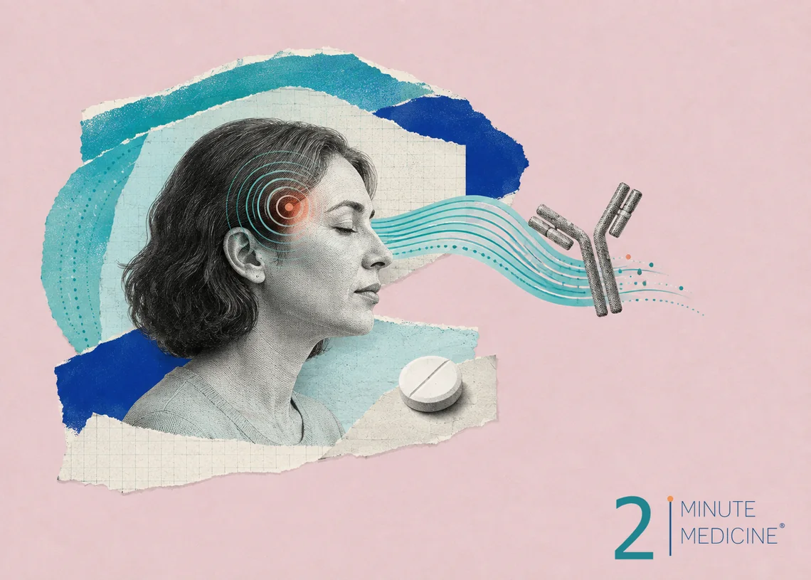 Rimegepant (Nurtec ODT) may be an effective alternative to triptans for symptom relief in migraines