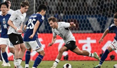 Japan wins Kirin Cup with 2-1 victory over All Whites