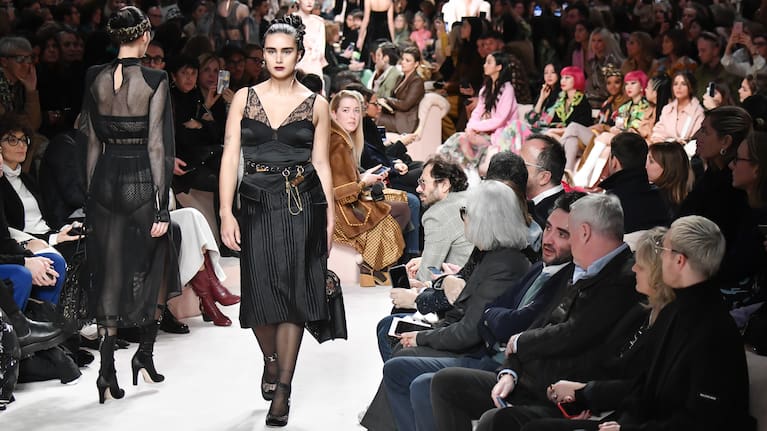 For a brief few years it was fashionable to feature models the size of normal women, as in this Fendi show in Milan in February 2020.