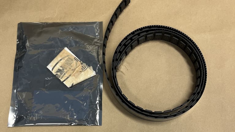 One of the integrated circuits seized by Customs.