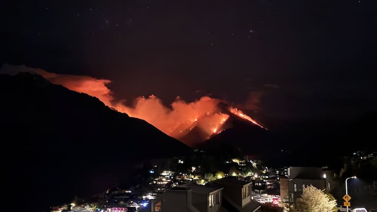 Photo of the fire from Fernhill (source: Ed Macalister)