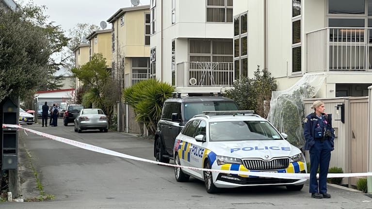 Police have cordoned off an address in Christchurch's Edgeware.