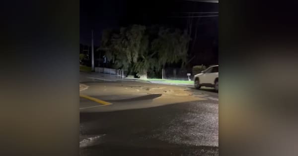 'Frustrating': Businesses close after burst pipe floods Auckland road