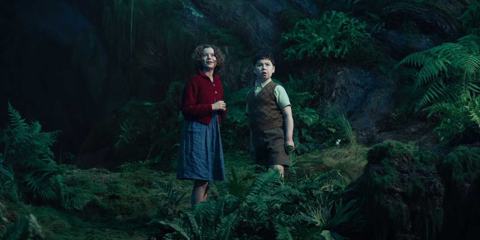 Polly Plummer and Digory Kirke in the Wood Between the Worlds in Narnia The Magician's Nephew