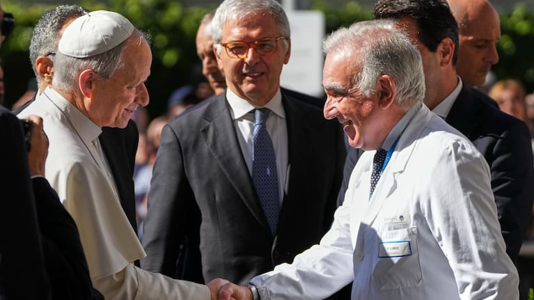 Pope Leo XIV arrives at the Agostino Gemelli Polyclinic in Rome on Tuesday, Oct. 13, 2026, where doctors expect to remove a lung nodule.