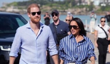 Prince Harry and Meghan in first joint appearances since UK return