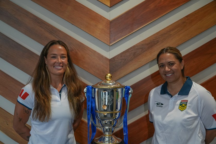 New Jillaroos skipper Isabelle Kelly with coach Jess Skinner.