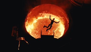 A Figure 02 robot jumps to its doom at a steel foundry in Imatra, Finland.