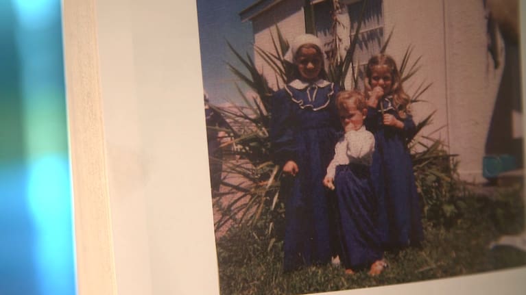 Rosie (right) with older sister Bithia and younger brother Ezra.