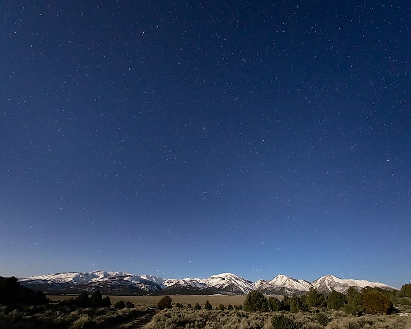 Starry Skies Above Wheeler Peak, Nevada. 