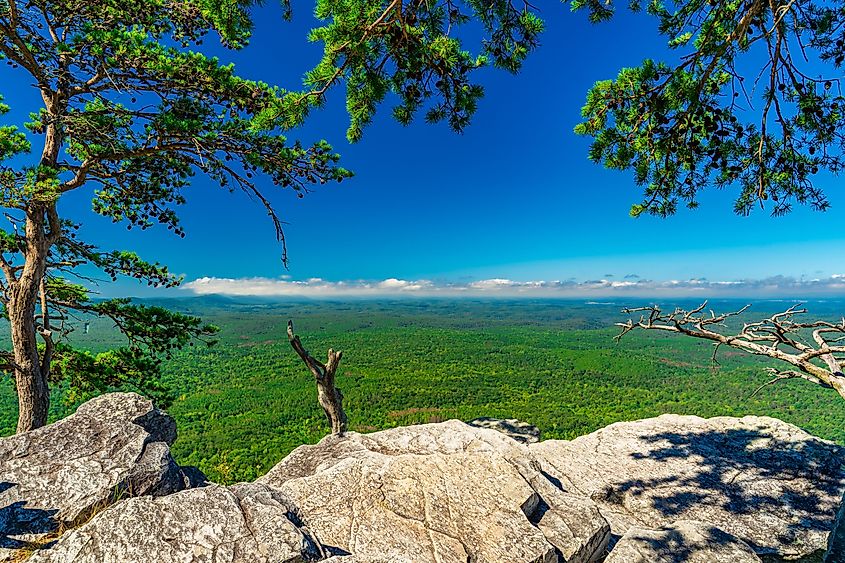 A Pulpit Rock in Cheaha State Park