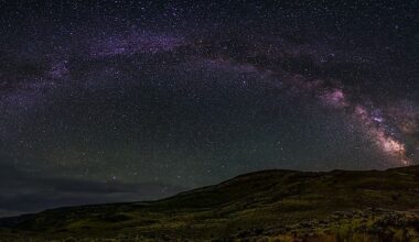 The American Mountains With The Darkest Night Skies