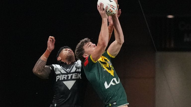Bostock was brilliant in the air and his 76th-minute effort got the Kangaroos the win