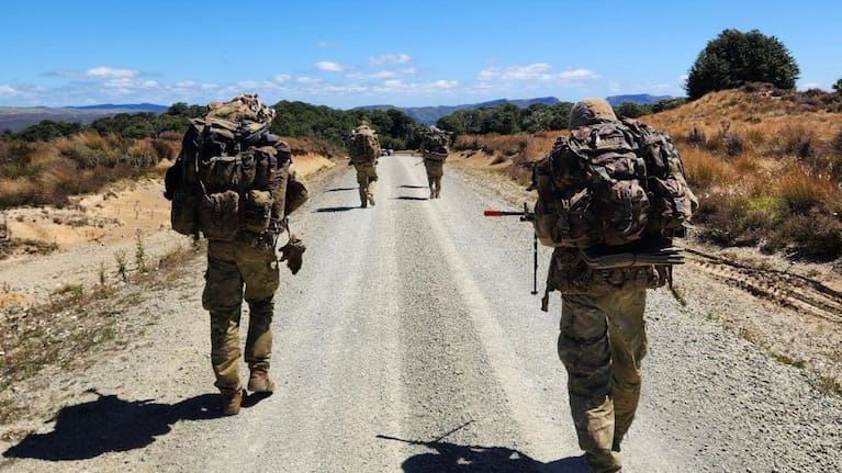 Defence Force personnel posted photos of themselves on duty.