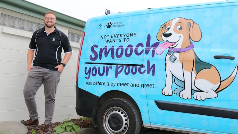 Tauranga animal services team leader Oscar Glossop