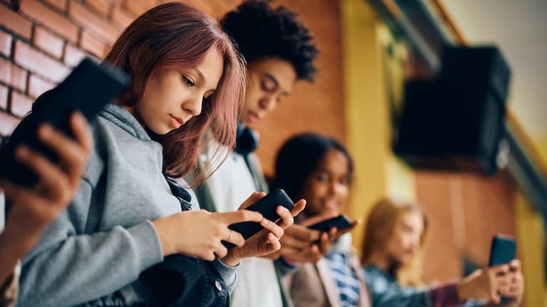 The current government has banned the use of mobile phones in schools.